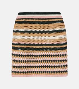 The Upside The Upside Crochet cotton miniskirt