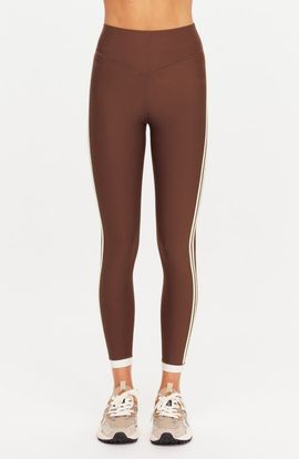 The Upside The Upside Daytona High Waist Stripe Midi Leggings
