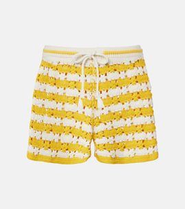 The Upside The Upside Goldie Malik cotton crochet shorts