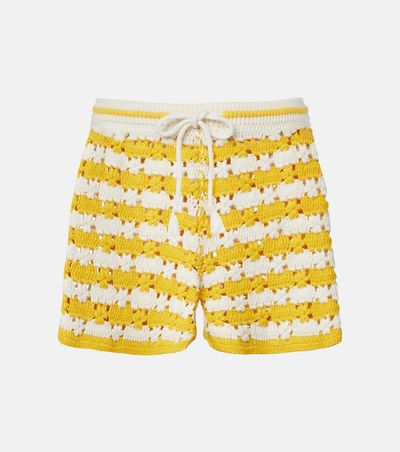 The Upside The Upside Goldie Malik cotton crochet shorts