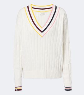 The Upside The Upside Josette cable-knit cotton sweater