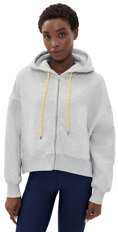 The Upside The Upside Jude Cropped Hoodie Grey Marle