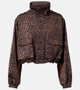 The Upside The Upside Ludlow Ace leopard-print track jacket