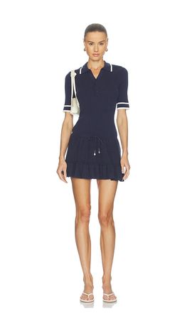 THE UPSIDE THE UPSIDE Plume Knit Collared Dress
