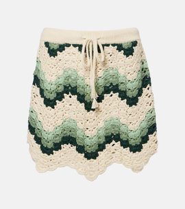 The Upside The Upside Tidal Hali cotton crochet miniskirt