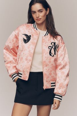The Wild Collective Angel City Varsity Bomber Jacket
