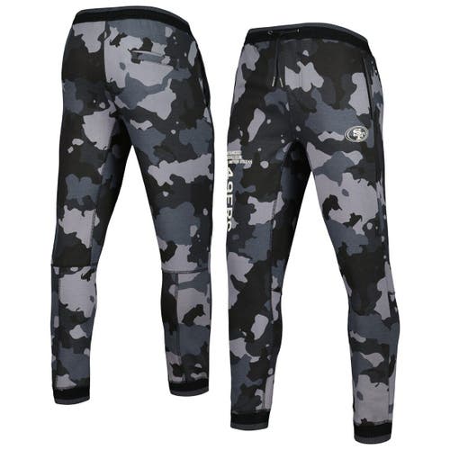 THE WILD COLLECTIVE Unisex The Wild Collective Black San Francisco 49ers Camo Jogger Pants 