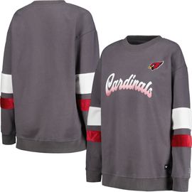THE WILD COLLECTIVE Women's The Wild Collective Charcoal Arizona Cardinals Fleece Pullover Sweatshirt 
