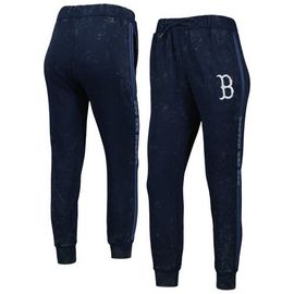 THE WILD COLLECTIVE Women's The Wild Collective Navy Boston Red Sox Marble Jogger Pants 