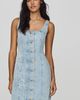 The Wolf Gang Amana Denim Midi Dress - 2