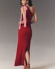 The Wolf Gang Tacha Ribbed Knit One-Shoulder Maxi Dress - 3