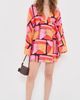The Wolf Gang The Wolf Gang Elara Linen Mini Dress Mosaic - 5