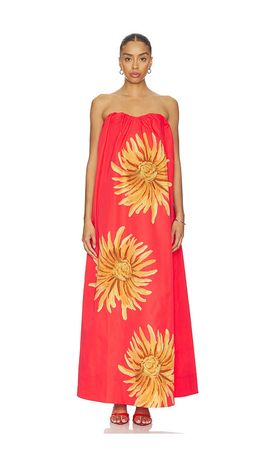 The Wolf Gang - Isola Halter Maxi Dress
