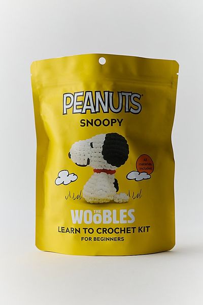 The Woobles The Woobles Peanuts Snoopy Plushie Crochet Kit in Snoopy at Urban Outfitters