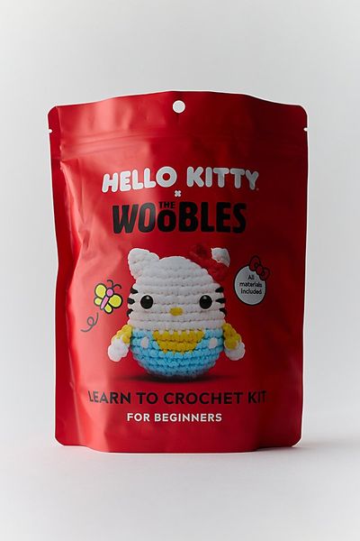 The Woobles The Woobles Sanrio Hello Kitty Plushie Crochet Kit in Hello Kitty at Urban Outfitters