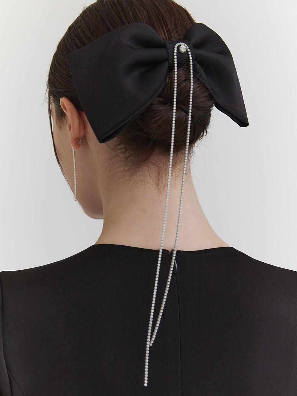 THECHEMI Jewel Ribbon Hair Pin [2 colors]