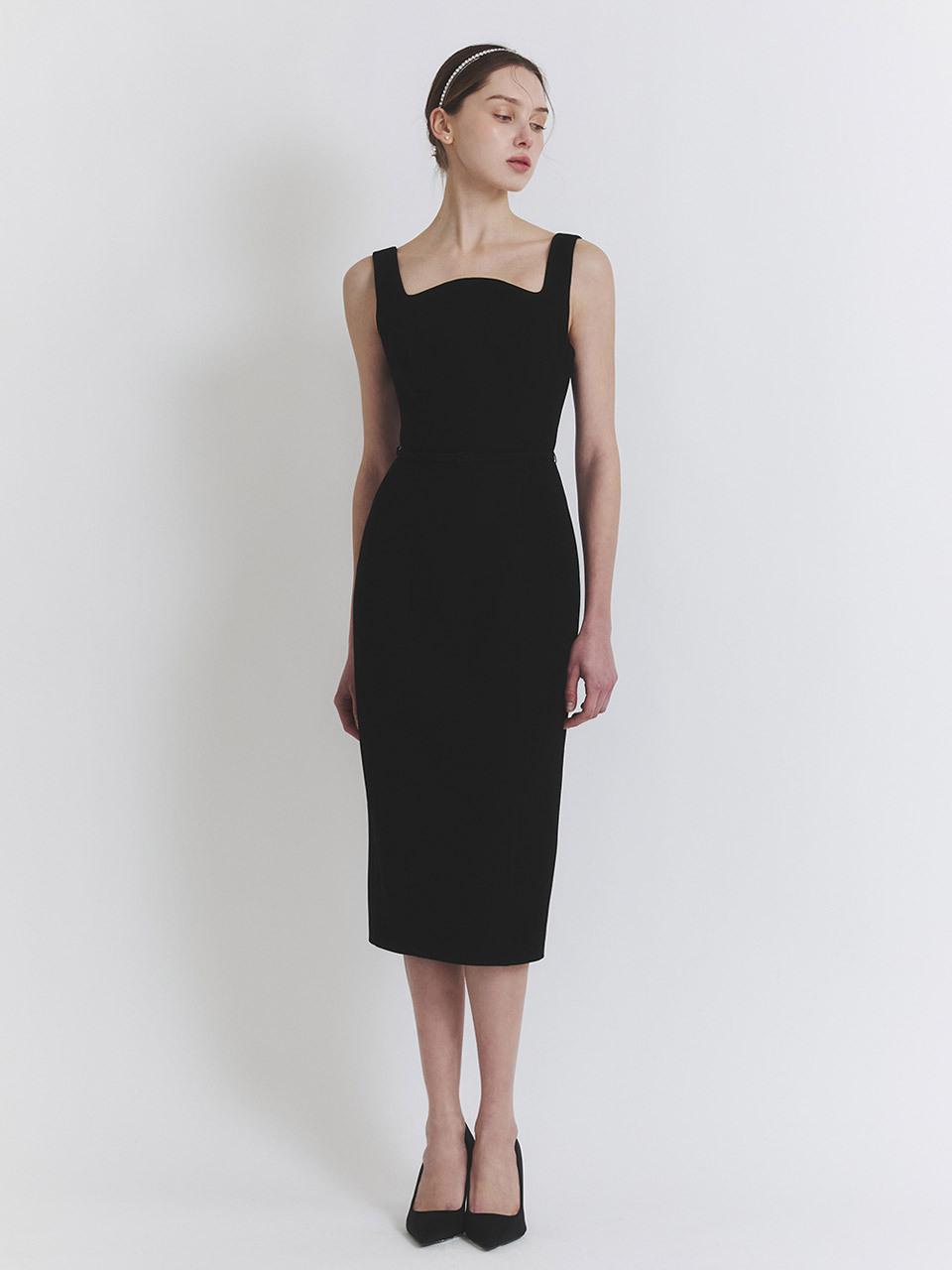 THECHEMI Sleeveless Midi Dress