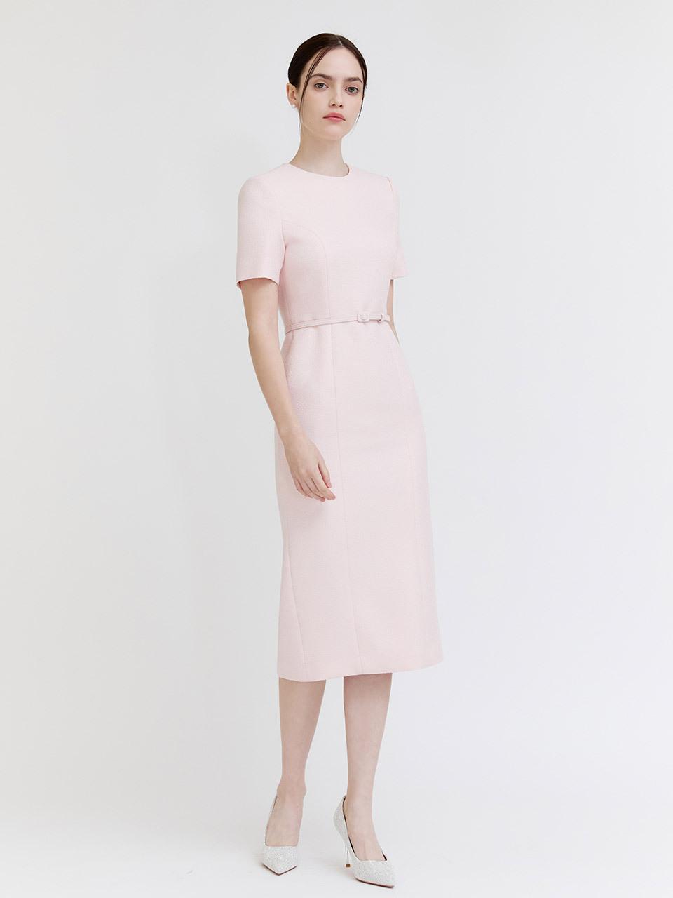 THECHEMI Tweed H-line Dress