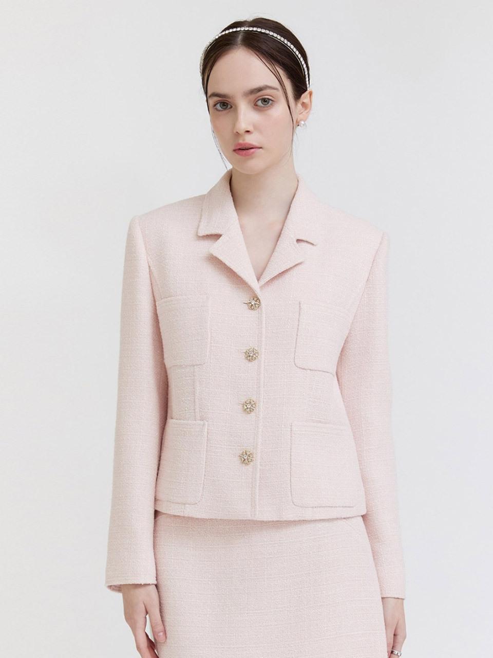 THECHEMI Tweed Pocket Blazer [2 colors]