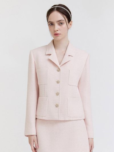 THECHEMI Tweed Pocket Blazer [2 colors]