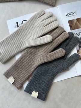 THEHEE Finger Hole Wool Knit Long Gloves