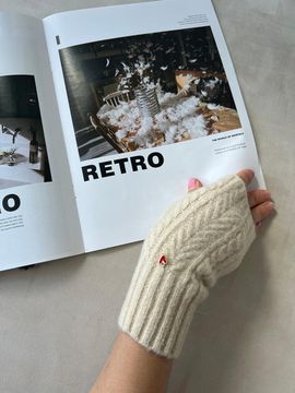 THEHEE Herringbone Heart Knit Hand Warmer