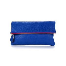 THEHEE Leather Embossed Clutch Bag [Blue]