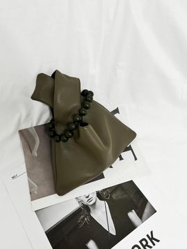 THEHEE Leather Mini Tote Bag_Khaki