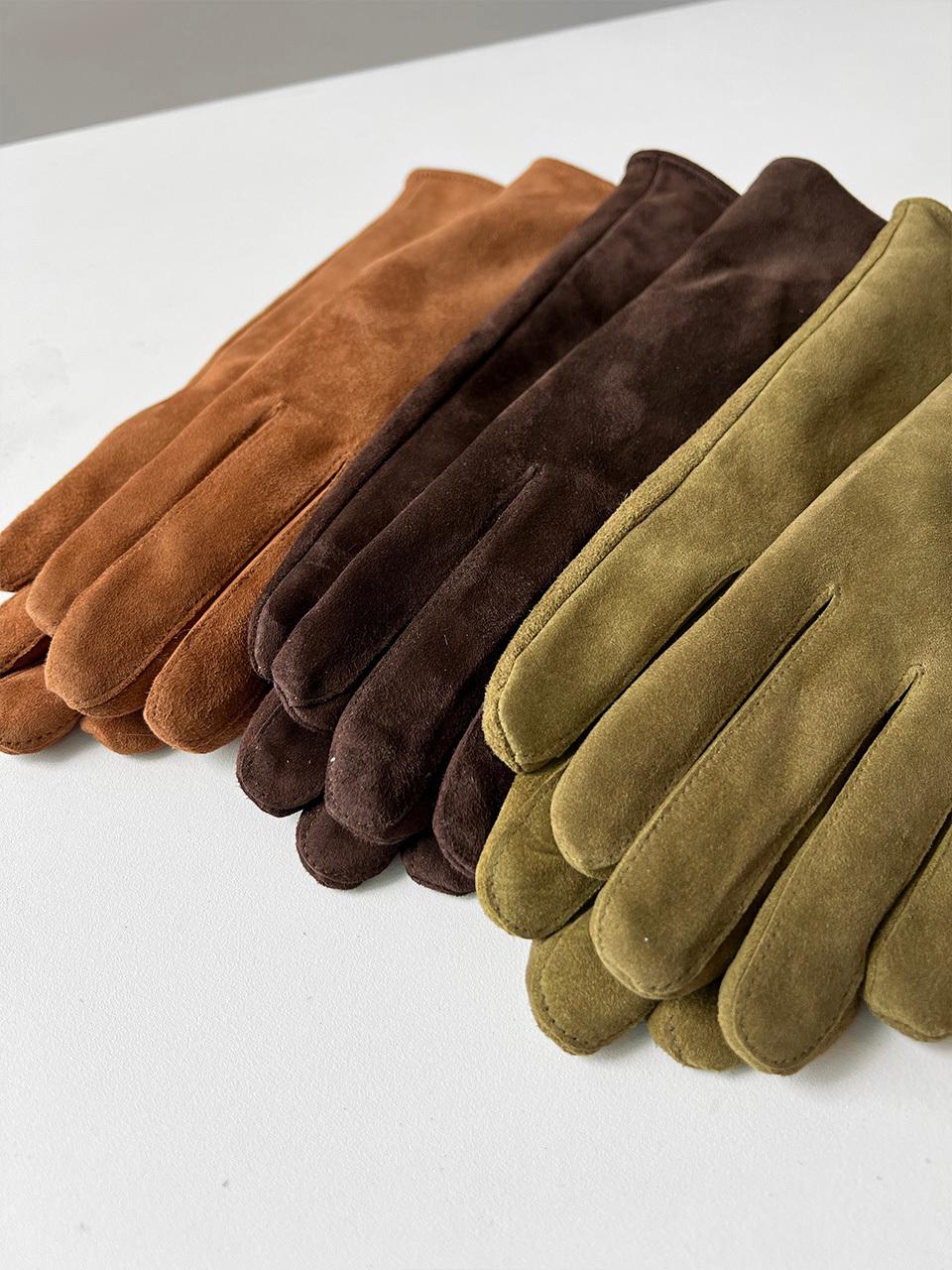 THEHEE Luxe Suede Leather Gloves_3Color