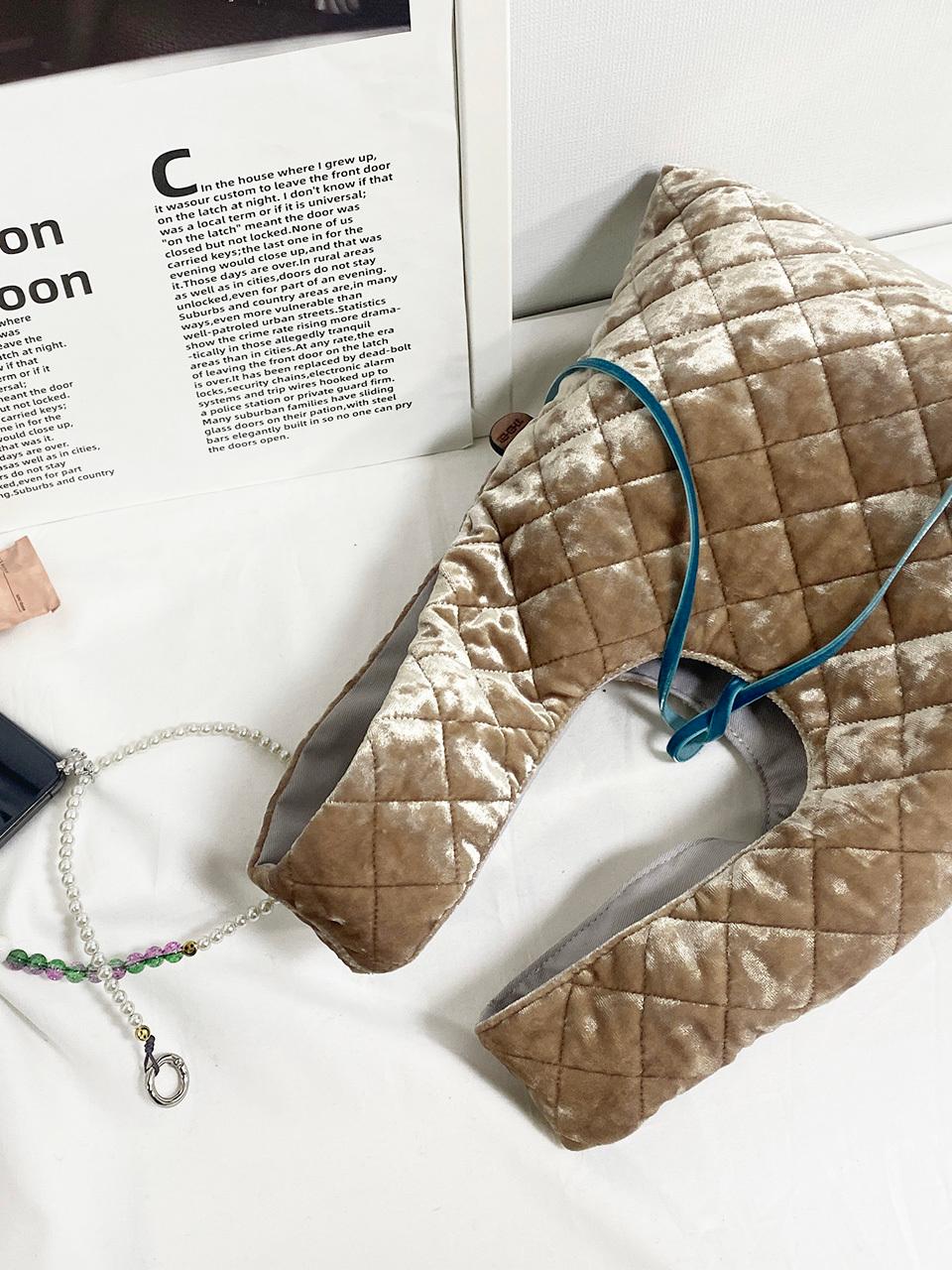 THEHEE Velvet Quilted Eco Bag