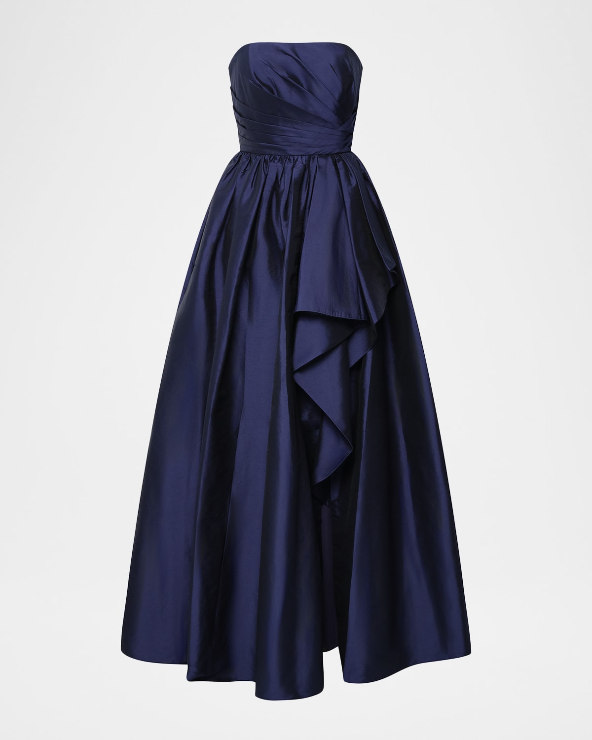 Theia Esmerina Strapless Taffeta Gown