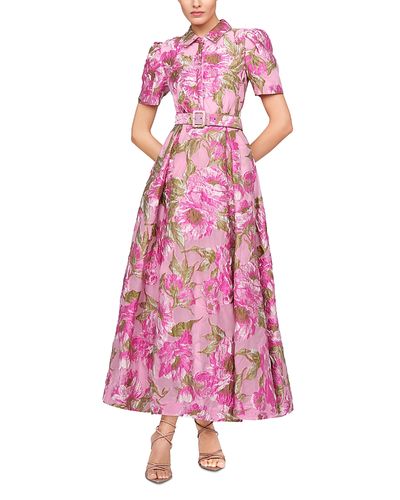 Theia Theia Abba Jacquard Gown