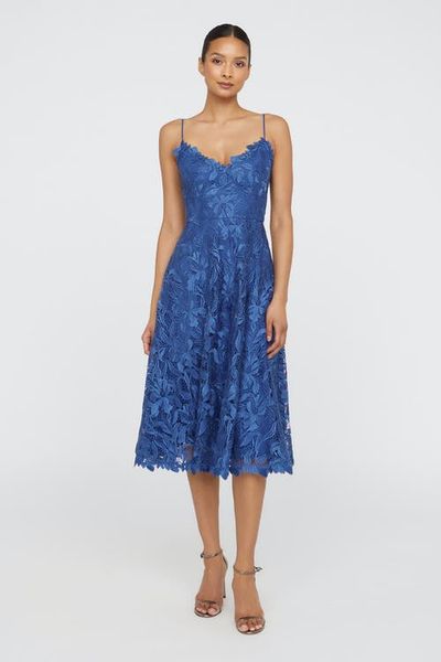 Theia Theia Ainslie Lace Midi Cocktail