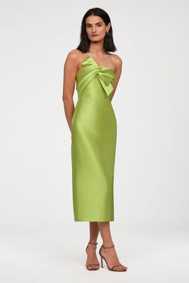 Theia Theia Aliana Strapless Mikado Dress