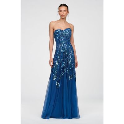 Theia Theia Ariella Hand Beaded Gown
