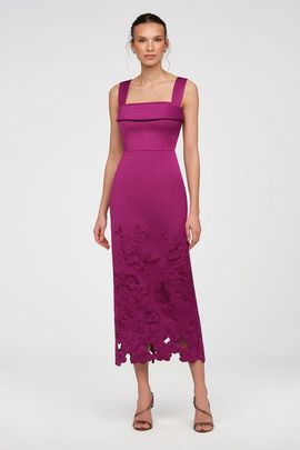 Theia Theia Billie Embroidered Dress
