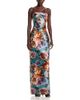Theia Theia Cleo Printed Strapless Column Gown - 1