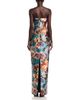 Theia Theia Cleo Printed Strapless Column Gown - 4