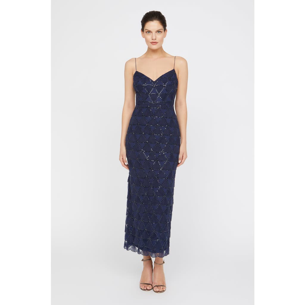 Theia Theia Elsy Textured Tulle Dress