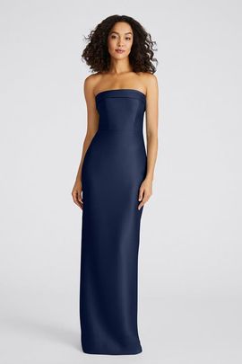 Theia Theia Gaia Strapless Column Mikado Gown