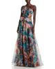 Theia Theia Iona Rosette Draped Gown - 1
