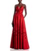 Theia Theia Lena Embroidered Mikado Gown - 2