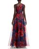 Theia Theia Meadow Printed One Shoulder Gown - 4