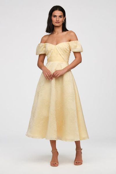 Theia Theia Mel Off Shoulder Dress
