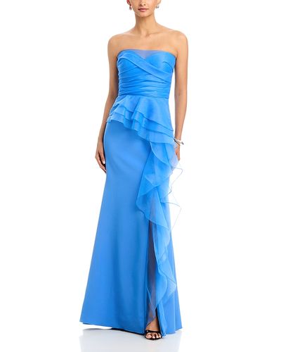 Theia Theia Morgan Crepe & Organza Gown