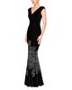 Theia Theia Ophelia Beaded Stretch Velvet Gown - 2