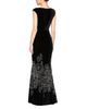 Theia Theia Ophelia Beaded Stretch Velvet Gown - 3