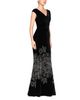 Theia Theia Ophelia Beaded Stretch Velvet Gown - 4