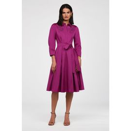 Theia Theia Rosemary Taffeta Shirt Dress