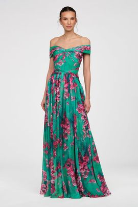 Theia Theia Sabina Chiffon Gown